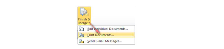chọn in thư hoặc gửi mail ch&uacute;ng đi