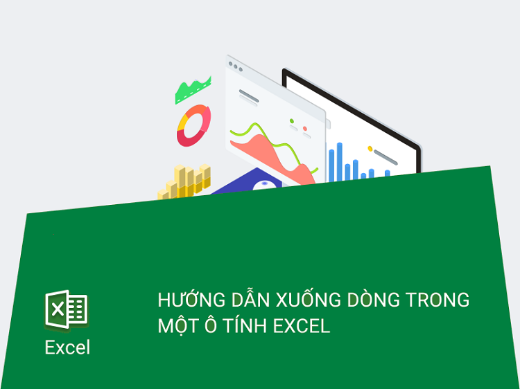 xuống d&ograve;ng trong excel
