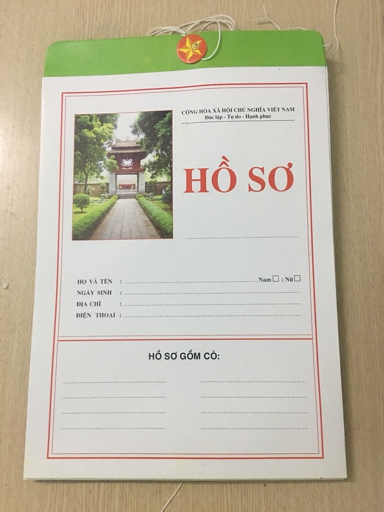bìa hồ sơ xin việc