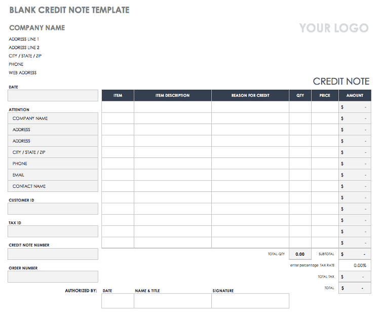 credit note l&agrave; g&igrave;