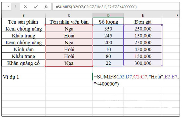 trực tiếp điền c&ocirc;ng thức