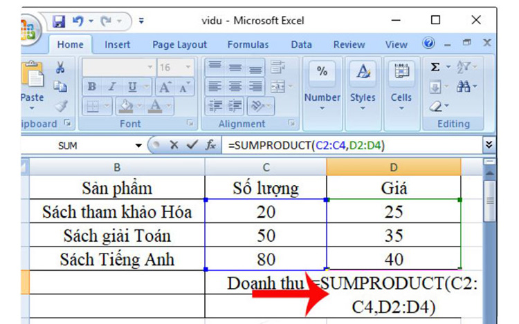 khởi chạy c&ocirc;ng thức t&iacute;nh