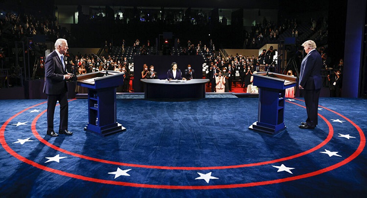 Cuộc tranh luận giữa Joe Biden v&agrave; Donald Trump