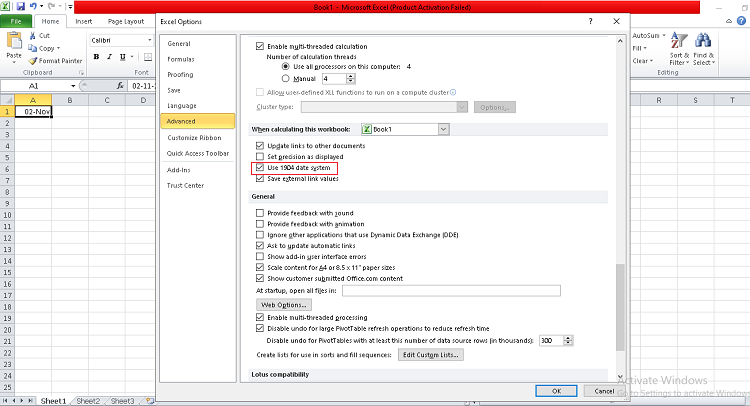 Định dạng ng&agrave;y th&aacute;ng trong excel