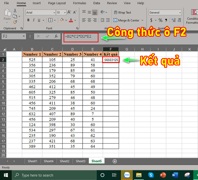 H&agrave;m nh&acirc;n trong excel 2