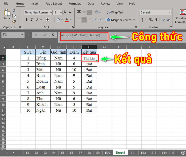 H&agrave;m nh&acirc;n trong excel