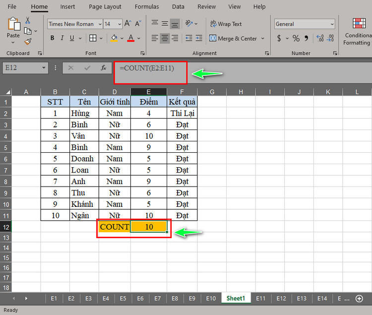 H&agrave;m nh&acirc;n trong Excel