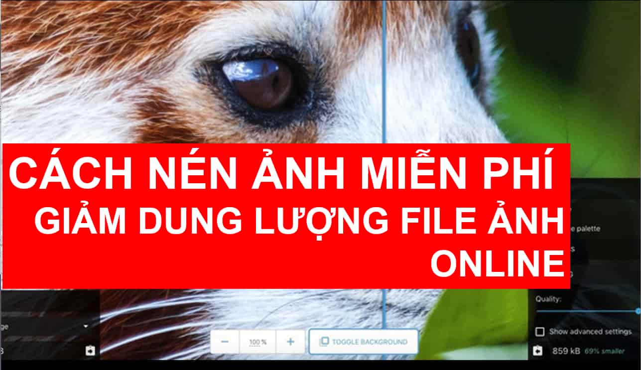 Cách giảm dung lượng ảnh mà vẫn giữ nguyên chất lượng ảnh