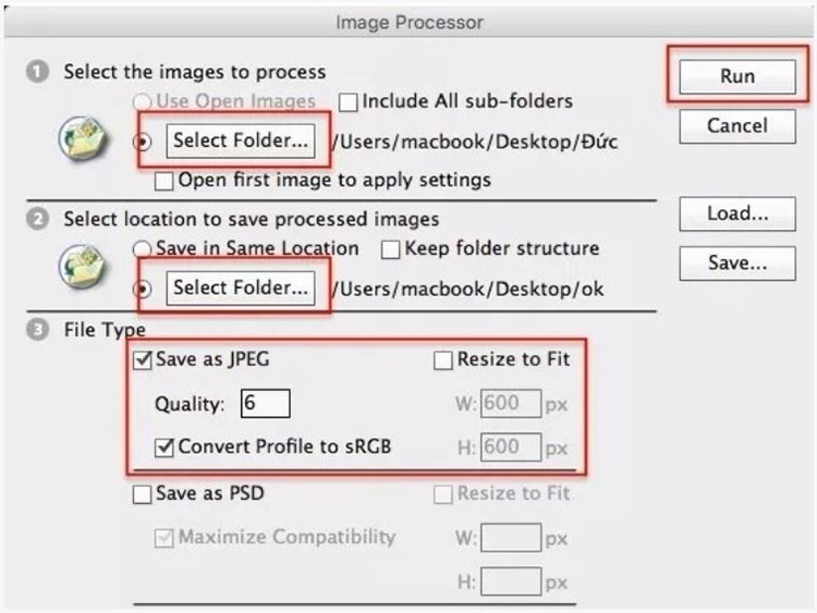 C&aacute;ch Resize ảnh h&agrave;ng loạt bằng phần mềm Photoshop