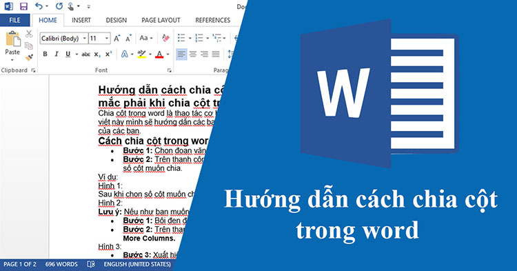 Hướng dẫn c&aacute;ch tạo viền v&agrave; c&aacute;ch chia cột trong word