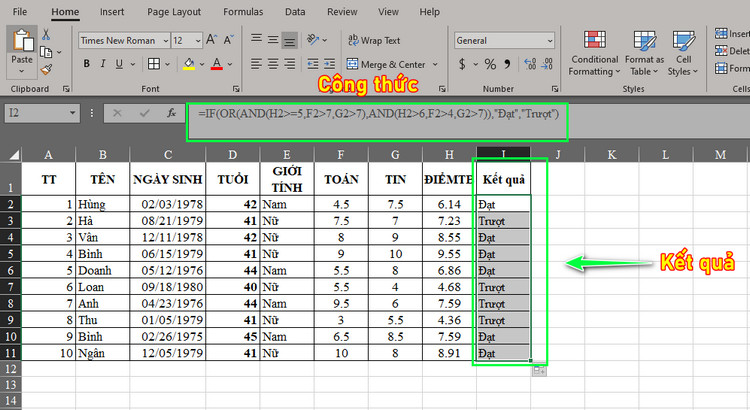 H&agrave;m IF trong excel 6