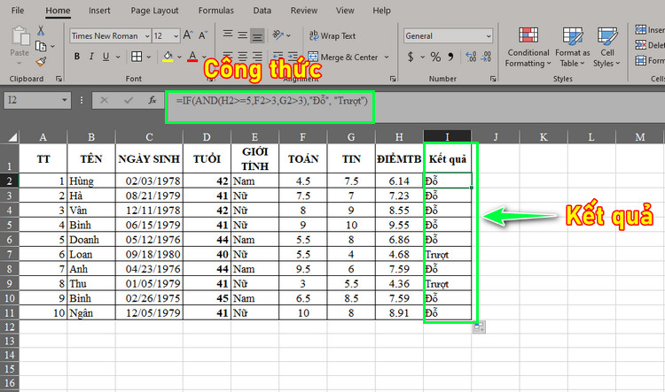 H&agrave;m IF trong excel 4