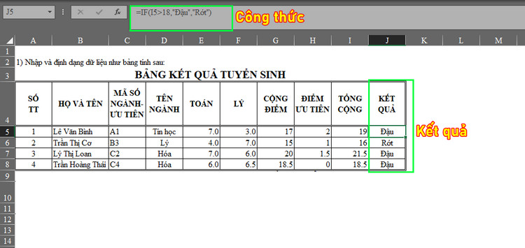 H&agrave;m IF trong excel 8