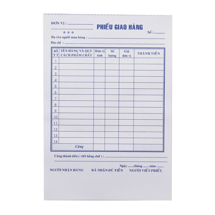 Mẫu phiếu giao h&agrave;ng cần thiết trong những năm gần đ&acirc;y