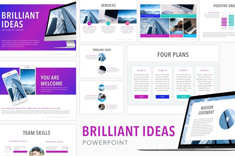 Brilliant Ideas PowerPoint Template&nbsp;