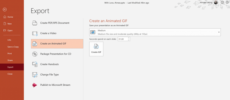 tạo ảnh gif tr&ecirc;n powerpoint