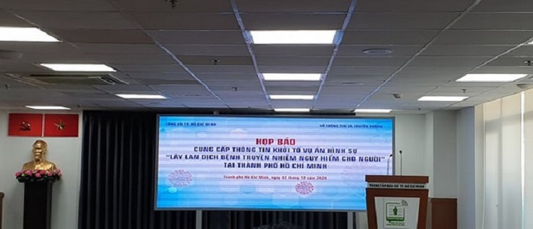 Cơ quan chức năng tổ chức họp báo thông tin về việc khởi tố vụ án hình sự “lây lan dịch bệnh truyền nhiễm nguy hiểm cho người”