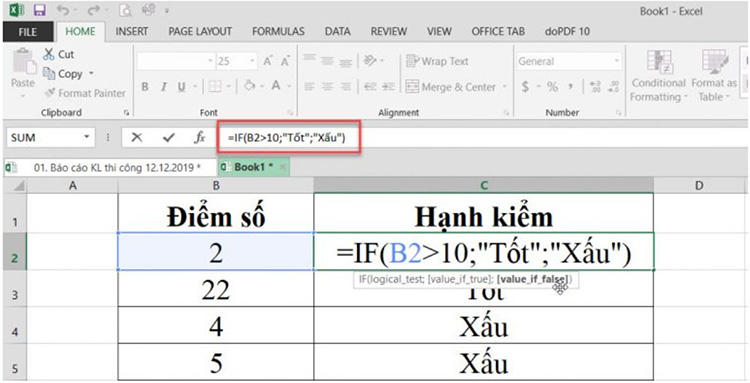 H&agrave;m IF c&uacute; ph&aacute;p v&agrave; c&aacute;ch sử dụng