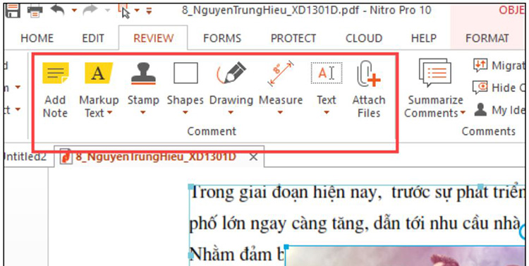 Review của giao diện