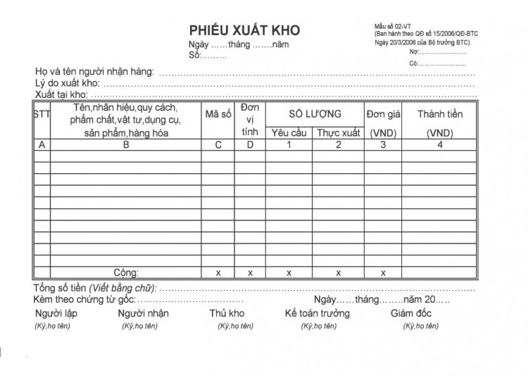 Những mẫu phiếu xuất nhập khẩu kho v&ocirc; c&ugrave;ng cần thiết cho doanh nghiệp