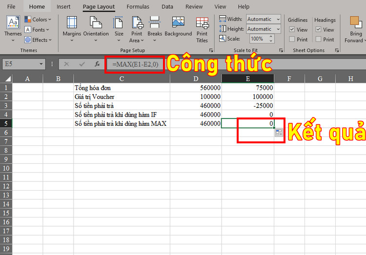 H&agrave;m max c&oacute; điều kiện 4