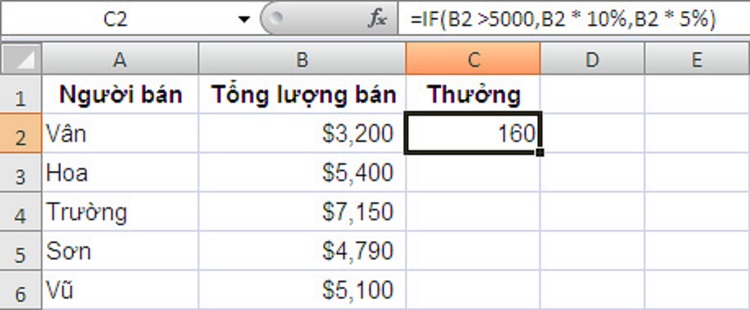 h&agrave;m if excel