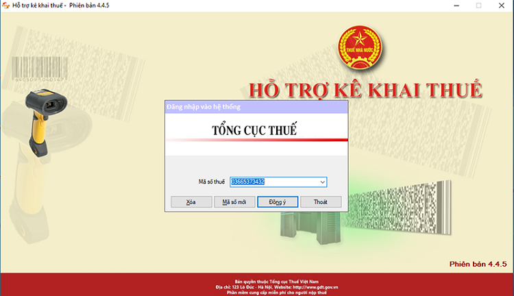 báo lỗi trên phần mềm htkk