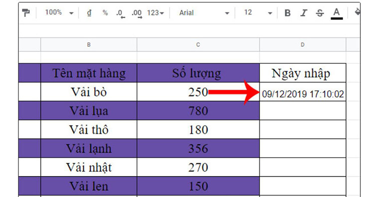 tự động điều chỉnh định dạng thời gian