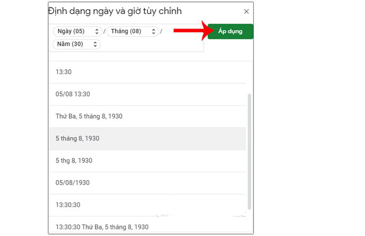 &Aacute;p dụng