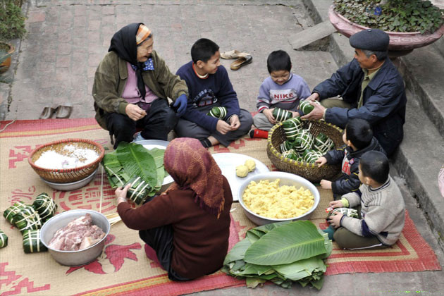 G&oacute;i b&aacute;nh chưng ng&agrave;y tết
