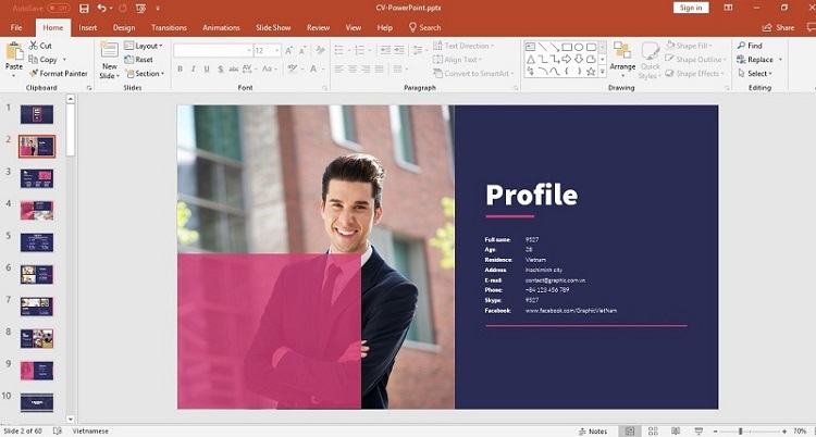 c&aacute;ch l&agrave;m cv bằng powerpoint