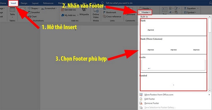 C&aacute;ch tạo Header, Footer trong Word cho mọi phi&ecirc;n bản 
