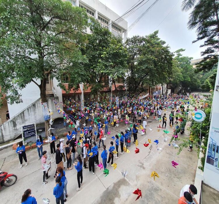 Tại Đại học Kiến trúc Hà Nội có rất nhiều phong trào sôi nổi