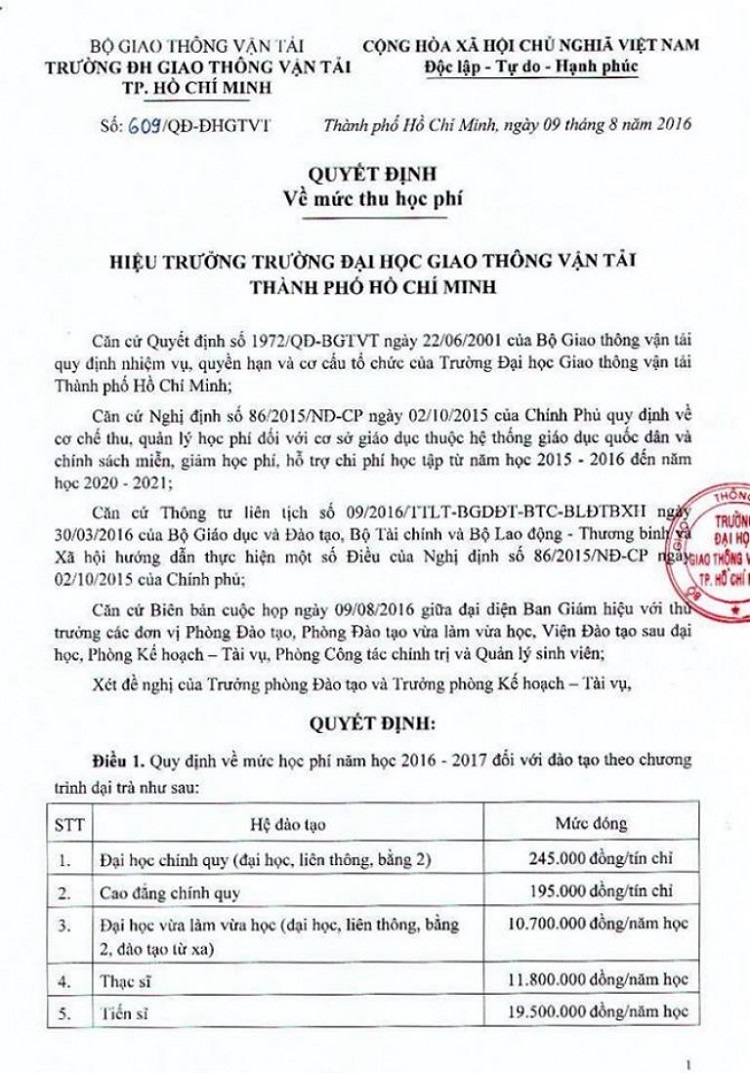 Th&ocirc;ng tin cơ bản về Đại học giao th&ocirc;ng vận tải hồ ch&iacute; minh bạn cần biết&nbsp;