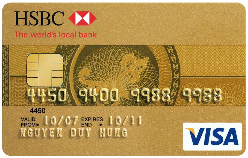 Thẻ t&iacute;n dụng HSBC