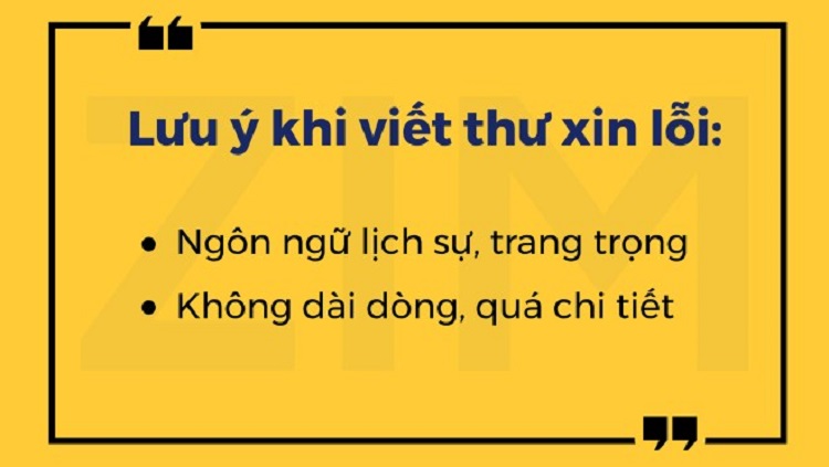 Lưu &yacute; khi viết thư xin lỗi kh&aacute;ch h&agrave;ng