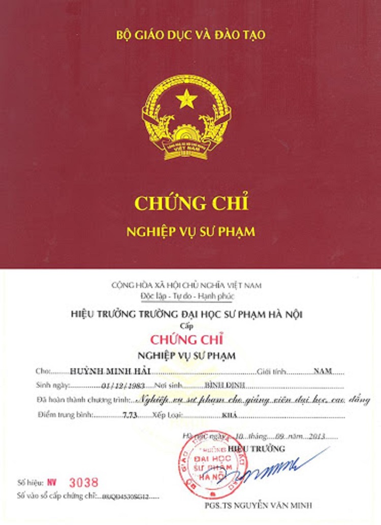 1001 c&acirc;u hỏi li&ecirc;n quan đến chứng chỉ nghiệp vụ sư phạm