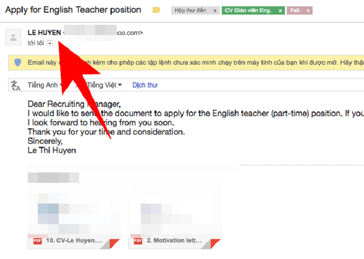 t&ecirc;n hiển thị mail