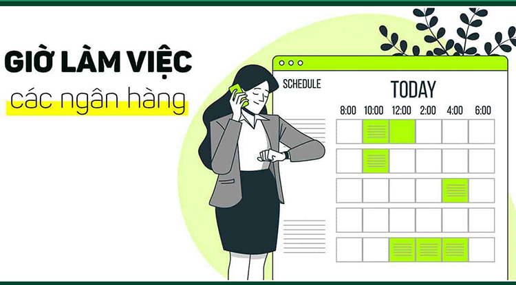 Ngân hàng làm việc thứ 7 không
