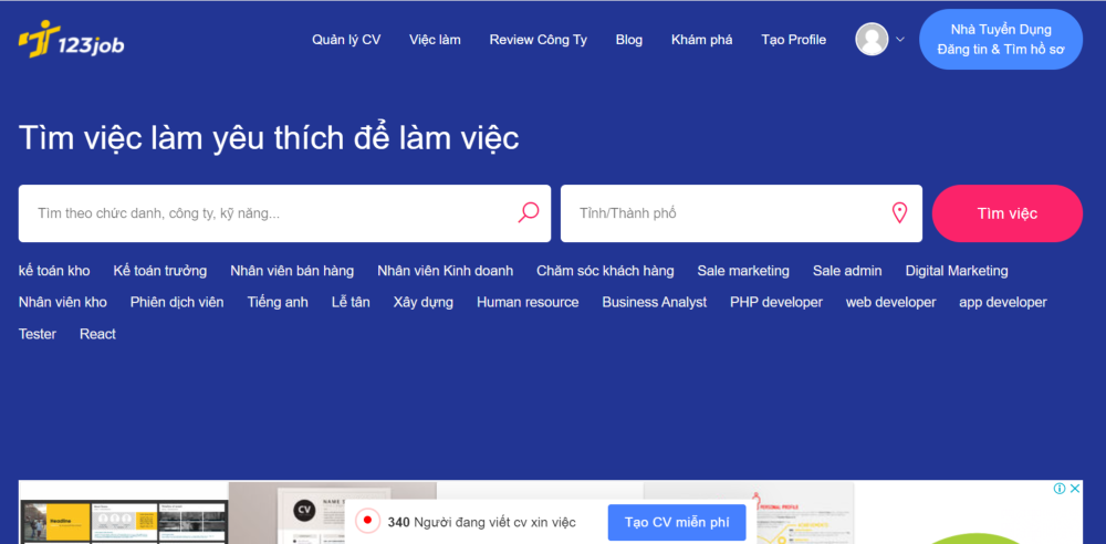 Hướng dẫn &ldquo;săn việc&rdquo; hiệu quả tại LienVietPostBank với 123job