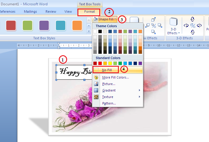 C&aacute;ch ch&egrave;n ảnh v&agrave;o trong khung h&igrave;nh word 2010