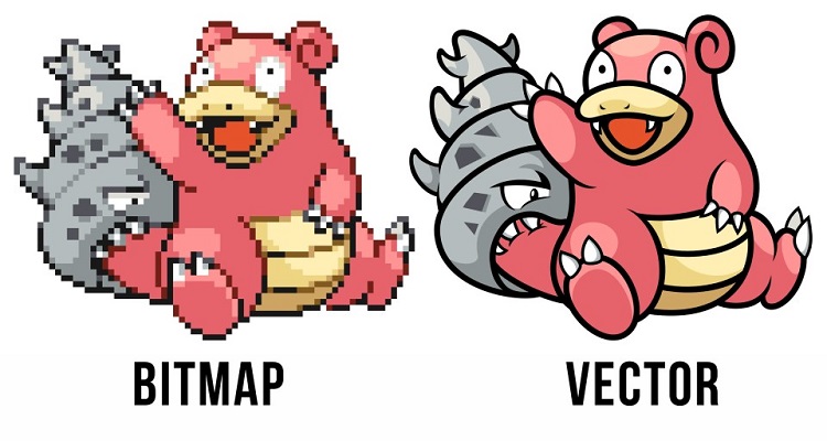 Sự kh&aacute;c biệt giữa ảnh định dạng vector v&agrave; ảnh bitmap