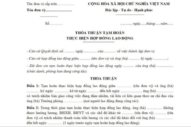Tạm hoãn hợp đồng lao động là gì? Quy định mới nhất về việc tạm hoãn HĐLĐ?