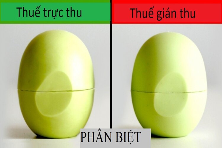So s&aacute;nh cơ bản giữa thuế gi&aacute;n thu v&agrave; thuế trực thu 