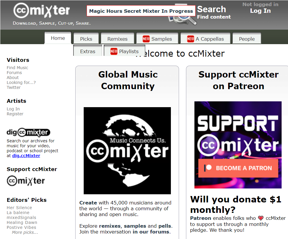 Top Website tải nhạc miễn ph&iacute; -&nbsp;ccMixter