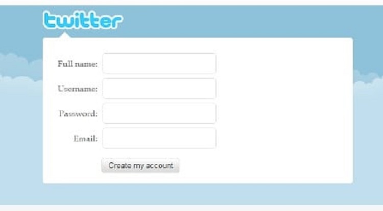 Đăng k&yacute; t&agrave;i khoản Twitter