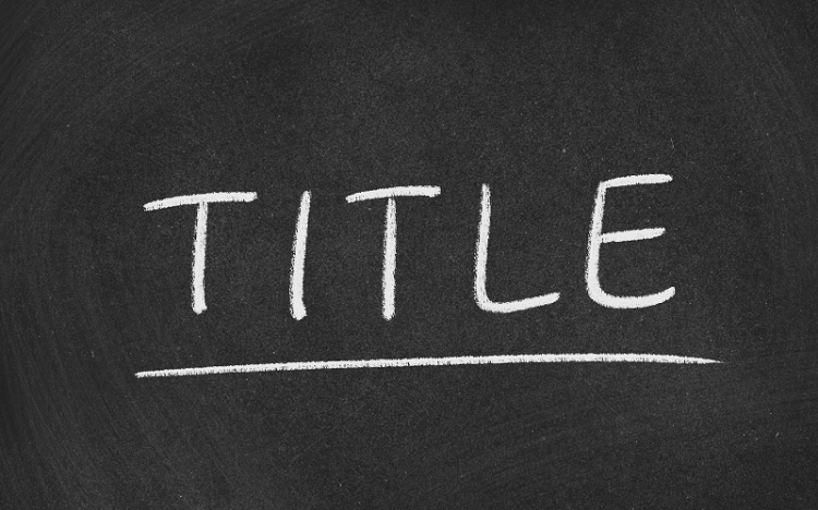 Đặt title cho case study