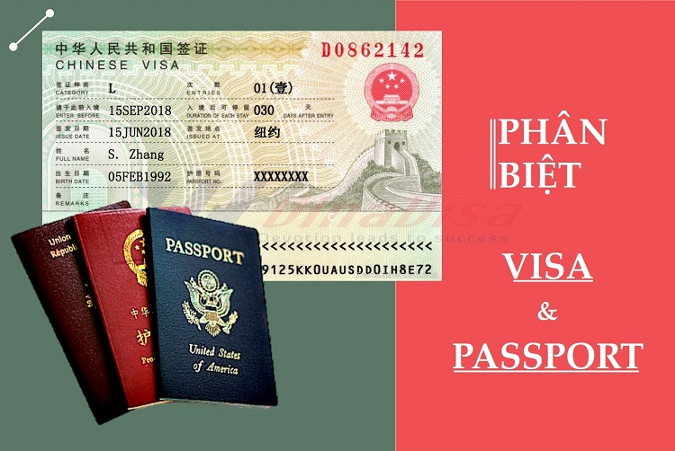 Sự kh&aacute;c nhau cơ bản giữa passport v&agrave; visa l&agrave; g&igrave;?