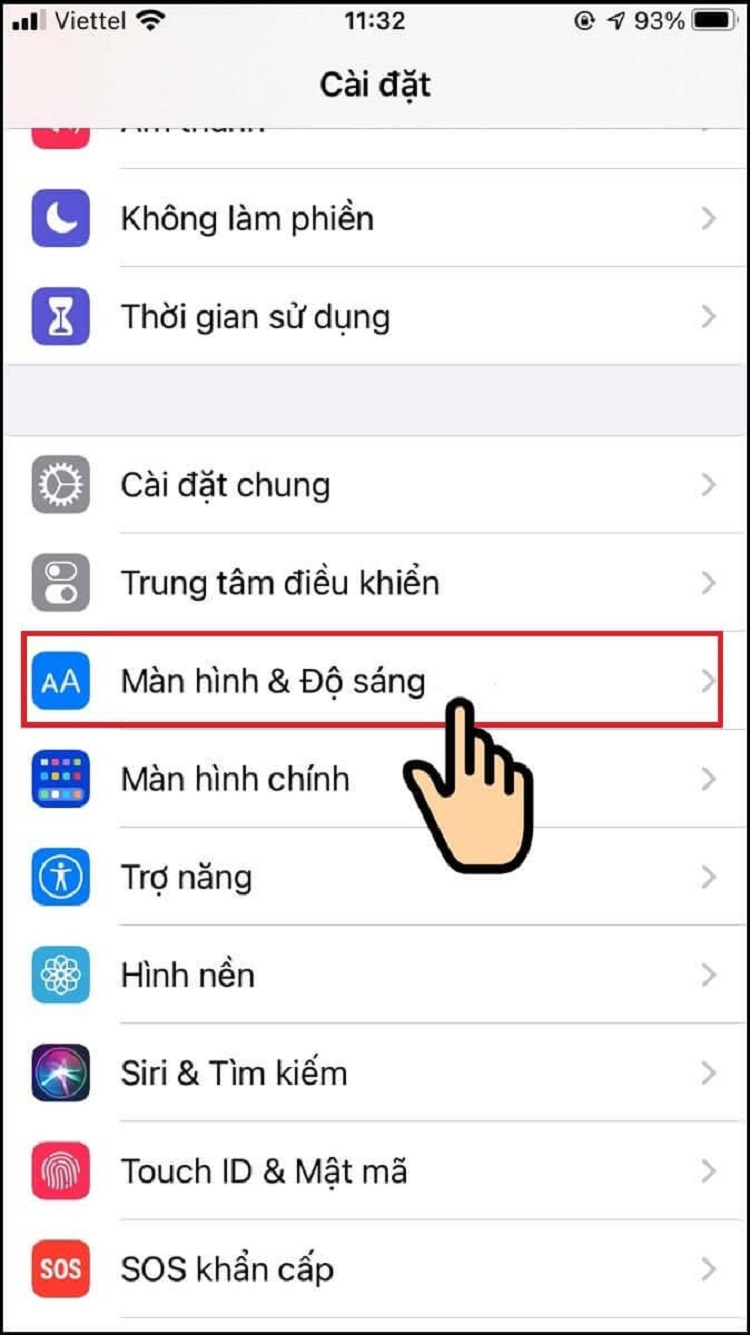 Hướng dẫn bật chế độ True tone tr&ecirc;n Iphone