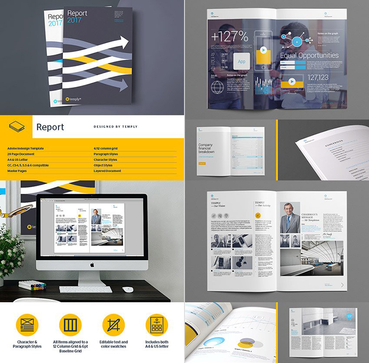 Thiết kế report template báo cáo thường niên với InDesign